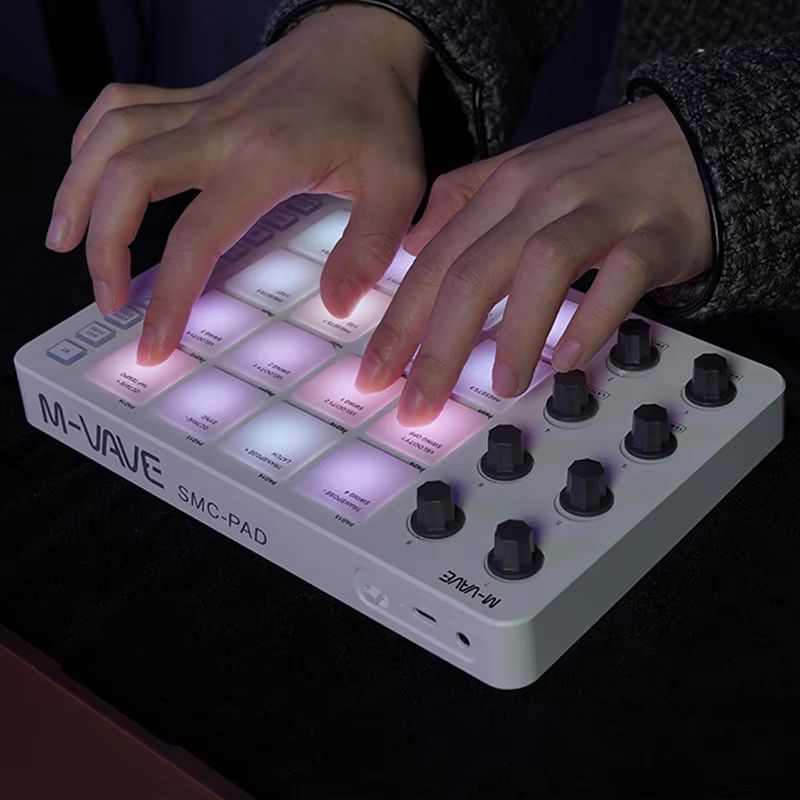 Midi Controller Pad - M-Vave Smc-Pad Professional-Grade Wireless Bluetooth Midi