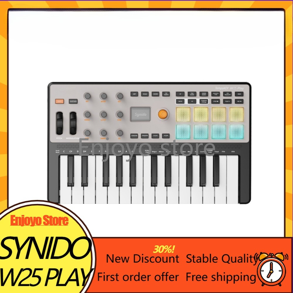 Synido TempoKEY W25 Play Wirel - Midi Controller Pad recension och pris