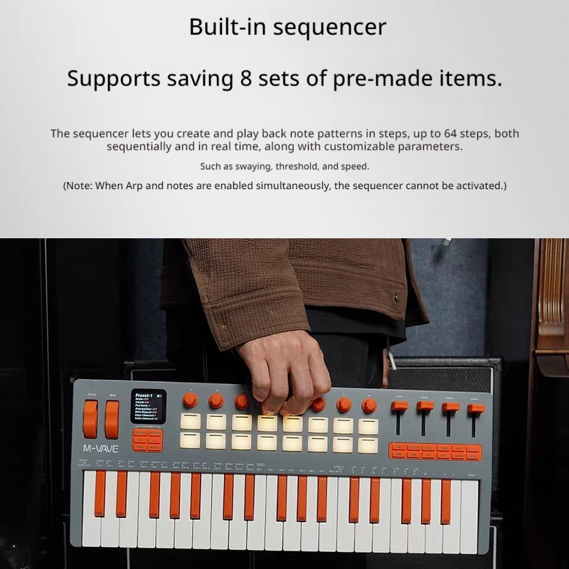 M VAVE SMK 37 Elite 37 Key MID - Midi Controller Pad recension och pris