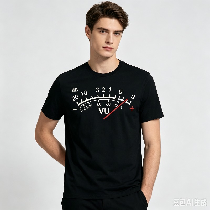 VU Meter dB Volume T-Shirt Men - Audio Music Dj recension och pris