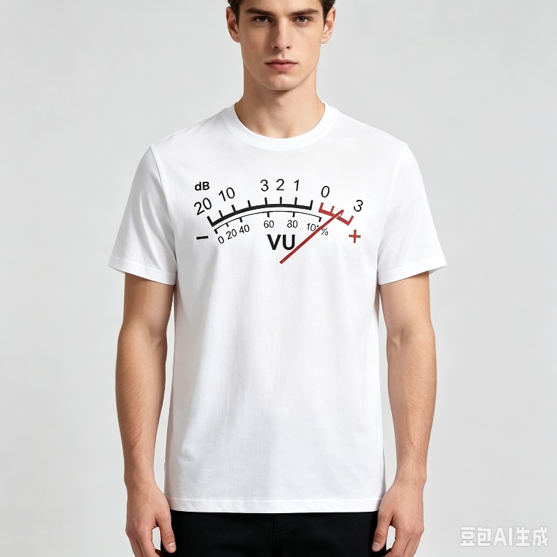 VU Meter dB Volume T-Shirt Men - Audio Music Dj recension och pris