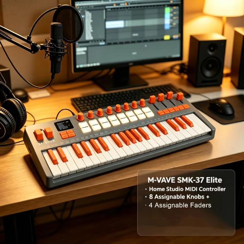 M-VAVE SMK-37 Elite Wireless M - Midi Controller Pad recension och pris