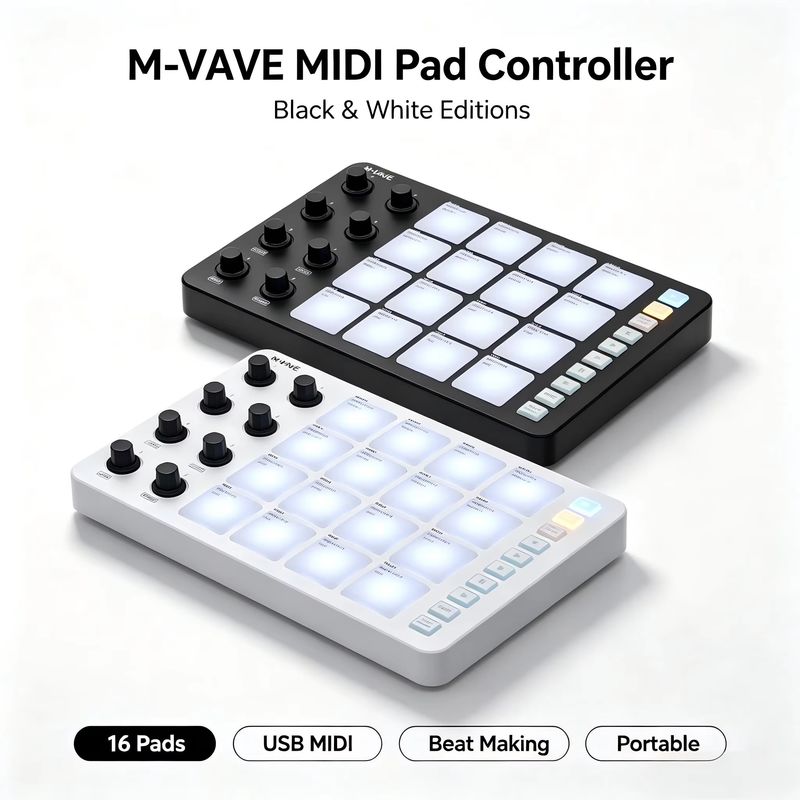 M-Vave Smc-Pad Professional-Gr - Midi Controller Pad recension och pris