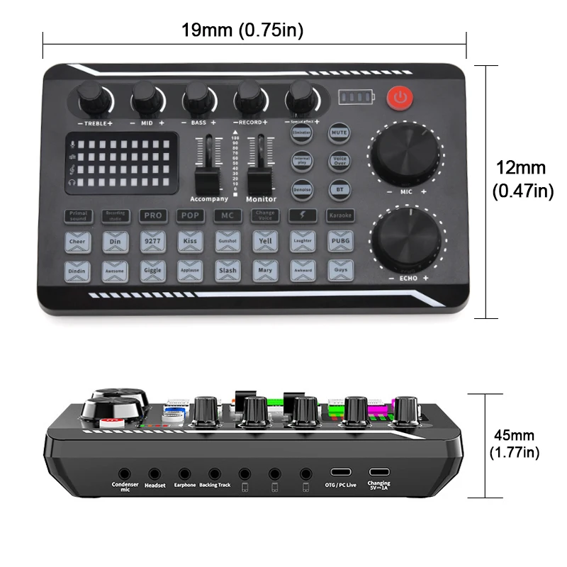 F998 Sound Card Microphone Sou - Audio Music Dj recension och pris