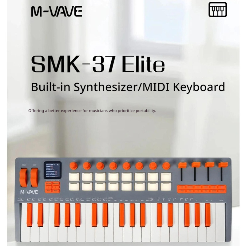 New M-Vave Smk-37pro/Smk37elit - Midi Controller Pad recension och pris