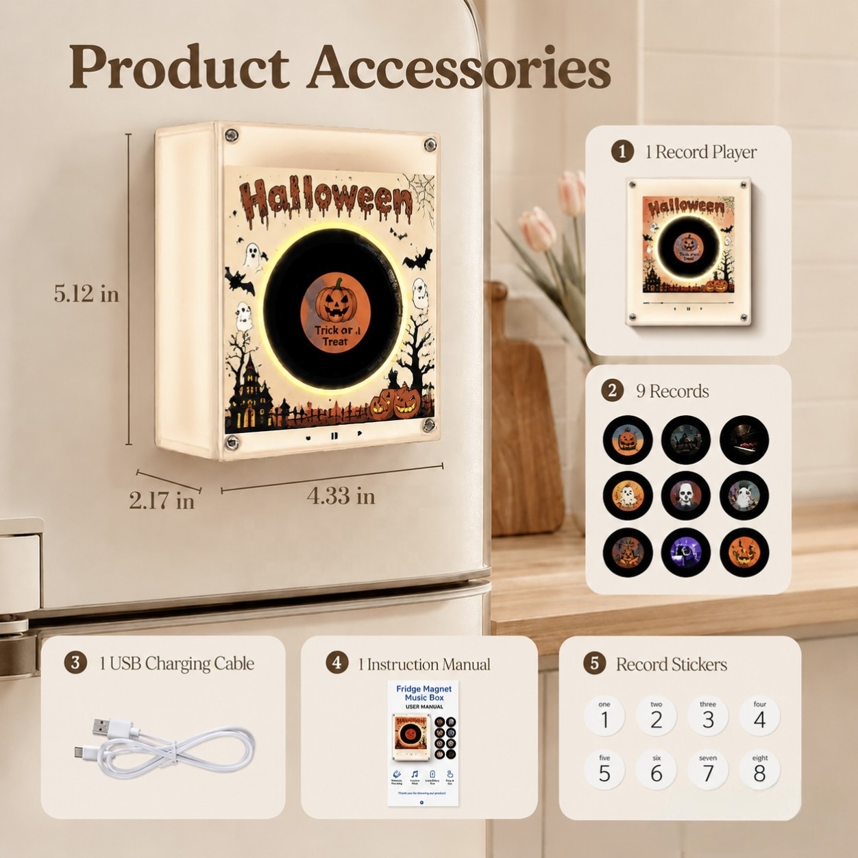 Wholesale Custom Halloween Rot - Audio Music Image recension och pris