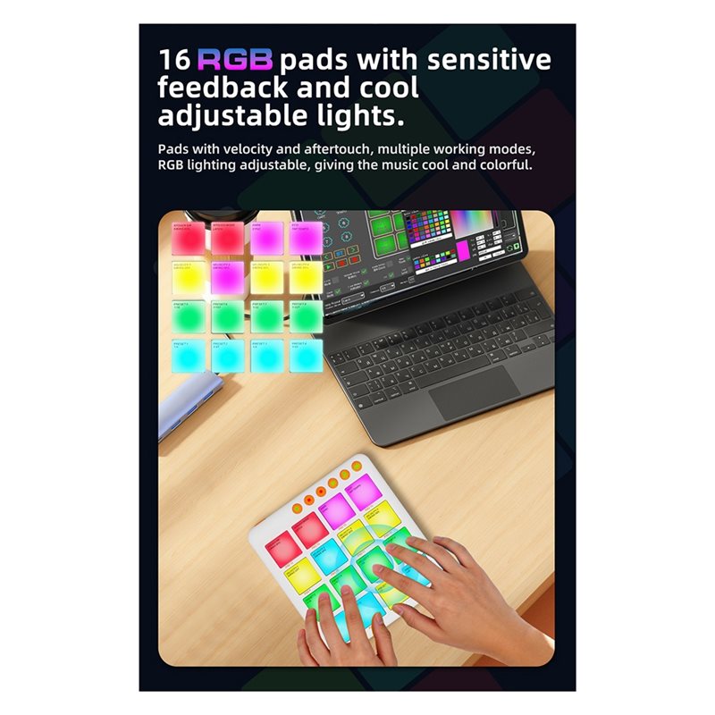 NEWABKG MIDI Pad Controller Be - Midi Controller Pad recension och pris