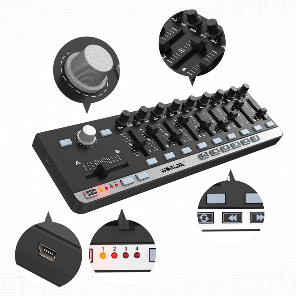 Worlde MIDI Controller EasyCon - Midi Controller Pad recension och pris