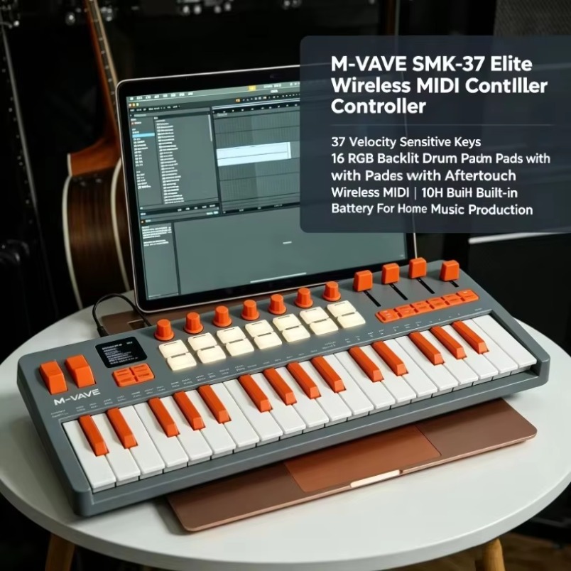 M-VAVE SMK-37 Elite MIDI Keybo - Midi Controller Pad recension och pris